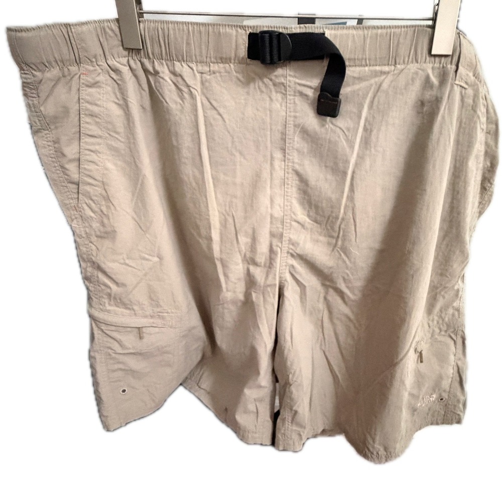 THE NORTH FACE Mens Khaki Belted Hiking Action Shorts XXL
